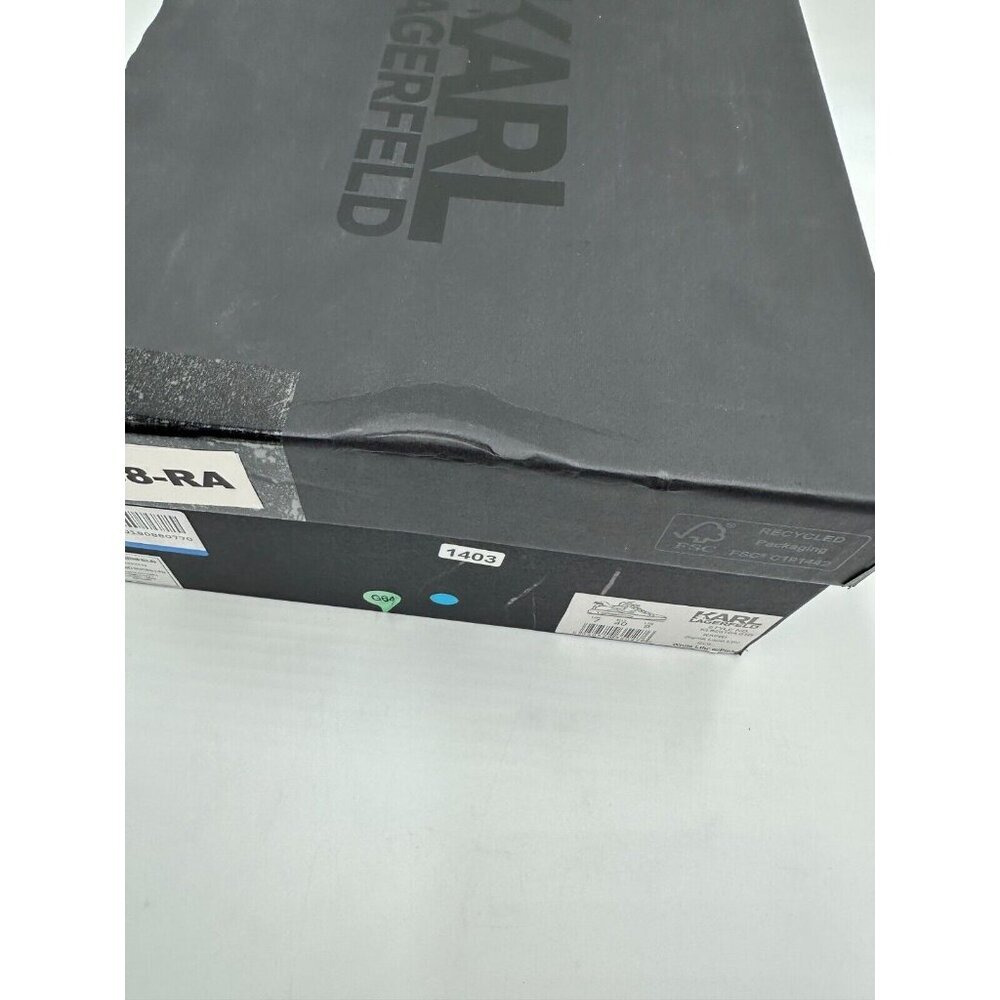 NIB Karl Lagerfeld Women Sneakers kapri Signia Leather KL62510A US 9 HTF - Picture 16 of 16